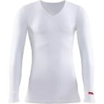 Blackspade Unisex V Yaka Beyaz Uzun Kol Thermal 1257 Yüksek Termal İzolasyonlu Pamuklu Kumaş