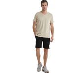 Blackspade V Yaka Baskılı Açık Kahve Erkek T-Shirt 40450 - Kahverengi