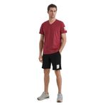 Blackspade V Yaka Baskılı Bordo Erkek T-Shirt 40450