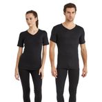 Blackspade V Yaka Kısa Kol Siyah Unisex Termal İçlik C3T6N2O1 SİYAH L
