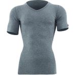 Blackspade V Yaka Kısa Kol Unisex Gri Termal İçlik 1263 Erkek Üst Yüksek Termal İzolasyon ve Yumuşaklık