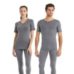 Blackspade V Yaka Kısa Kol Unisex Gri Termal İçlik C3T6N2O1 GRİ 2XL
