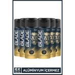 Blade Artificial Intelligence 1.0 Erkek Alüminyumsuz Deodorant 6x150 ml Hızlı Kurur, Leke Bırakmaz