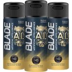 Blade Artificial Intelligence 1.0 Erkek Sprey Deodorant 3 x 150 ML
