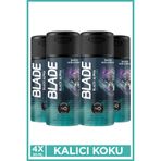 Blade Black Alpha Erkek Alüminyumsuz Deodorant 4x90 Ml Hızlı Kurur, Leke Bırakmaz