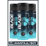 Blade Cool Fresh Erkek Deodorant 3x200 Ml Leke Bırakmaz