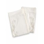 Blancherie Premium Krem Saten Nevresim Takımı, 6 Parçalı, Organze İşlemeli Yastık Kılıfı, 220x225 cm