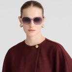 Blancia Milano Bc 1348 C3 Geometrik Kadın Güneş Gözlüğü - Rose - Gold