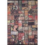 Blaszki Siyah Patchwork Makinada Yıkanabilir Kaymaz Taban Dijital Makine Baskı Salon Halı-I-Haln-HLN1965-160x400