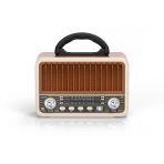 Blaupunkt R80 Nostaljik Radyo Bt 5.3 Type-C Destekli Fm Am Sw Hafızalı Şarjlı Kahverengi