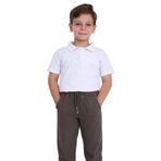 blayn jeans Çocuk Beli Lastikli Kışlık Erkek Ve Kız Unisex Pantolon Haki 8 Yaş