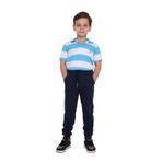 blayn jeans Çocuk Beli Lastikli Kışlık Erkek Ve Kız Unisex Pantolon Lacivert 7 Yaş