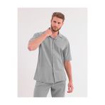 blayn jeans Erkek Çağla Yeşili Keten Takım Oversize Gömlek & Pantolon 2’li Set Bağcıklı Rahat Yazlık Kombin