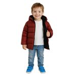 blayn jeans Erkek Çocuk Kapşonlu Montİçi Polarlı Su Ve Rüzgara Dayanıklı Bordo 3-4 Yaş