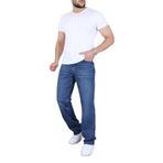 blayn jeans Erkek Mavi Baggy Kot Pantolon - Geniş Kalıp Günlük Rahat Denim Jean Lacivert 29