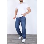 blayn jeans Erkek Mavi Baggy Kot Pantolon - Geniş Kalıp Günlük Rahat Denim Jean