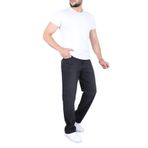 blayn jeans Erkek Siyah Baggy Kot Pantolon - Geniş Kalıp Günlük Rahat Denim Jean Siyah 36