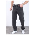blayn jeans Erkek Siyah Baggy Kot Pantolon - Geniş Kalıp Günlük Rahat Denim Jean