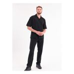 blayn jeans Erkek Siyah Keten Takım Oversize Gömlek & Pantolon 2’li Set Bağcıklı Rahat Yazlık Kombin