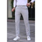 blayn jeans Erkek Slim Fit Keten Pantolon – Esnek Kumaş Şık & Günlük Model Gri 33