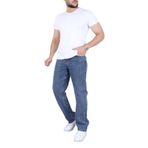 blayn jeans Erkek Taş Baggy Kot Pantolon - Geniş Kalıp Günlük Rahat Denim Jean Taş 29