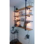 Blbn Design Dekoratif Duvara Borudan Raf Ve Aydınlatma Lambader