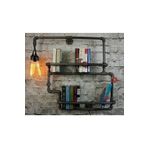 Blbndesign Dekoratif Duvara Borudan Işıklı Raf Raf No:130