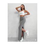 blck & premium Extra Soft 🦢 Penye Kumaş Uzun Kalem Etek USA TRENDS - Do 34546