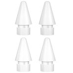 BLEBLE Apple Pencil 1./2. Nesil ve Logitech Crayon için Yedek İpuçları, İnce Nokta Kuyusu Hassas Kontrolü Apple Kalem Uçları ipad Pro/Hava/Mini Kalem için, 4'lü Paket, Beyaz