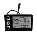 Blelsa S866 Elektrikli Bisiklet Ekranı 24V 36V 48V E-Bisiklet Elektrikli Ekran Metre Kontrol Paneli Fişli