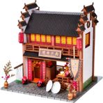 Blesiya 1/24 Dollhouse Kitleri Çin Antik Inn Tavern W/ Mobilya LED Oyun Seti (Yurt Dışından)