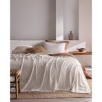 Blesse Çift Kişilik Pamuklu Yatak Örtüsü - Gri - 230 x 240 cm