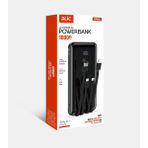 Blic Bpb3 10.000 mAh LCD Ekranlı 3in1 Dahili Kablolu, 2.1A, Usb-A & Usb-C Girişli Siyah Powerbank