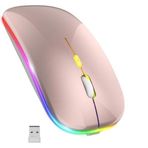 Blic Bwm6 Rose Gold Rgb Şarjlı Kablosuz 1600Dpı Işıklı Kablosuz Sessiz Mouse