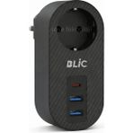 Blic Rose Teknoloji Ftr-07 Termal Akım Korumalı 2 USB 1 TYPE-C GİRİŞLİ Duvar Tipi Priz - Siyah