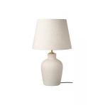 Blidvader Abajur Modern Bohem Abajur Kırık Beyaz 50 Cm Seramik Abajur