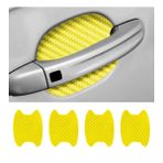 Blilo 4 ADET Araba Kapı Kolu Bardak Çıkartmaları, Karbon Fiber Çizik Otomatik Kapı Koruyucu Film, İz Bırakmayan Araba Kapısı Kase Koruyucu, Kapı Kolu Boya Kapağı Koruması Evrensel Çoğu Araba, SUV, Van için