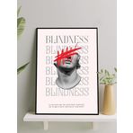 Blind Heart, Kalp Gözü Motivasyon Çerçeveli Tablo, Çerçeveli Poster, Ofis, Çalışma Odası Dekorasyon