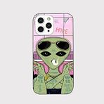 Blingy's iPhone 13 Pro Max Kılıfı (6,7 inç), Banyoda Trippy Alien Smoke and Chill in Bath Psikedelik Sanat Tasarımı Yumuşak TPU Koruyucu Kılıf iPhone 13 Pro Max 6,7 inç (Uzaylı) ile Uyumlu