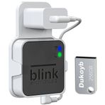 Blink Sync Modülü için 256 GB Blink USB Flash Sürücü ve Çıkış Duvar Montajı, Kısa Kablo ile Taşınması Kolay Yer Tasarrufu, Blink Yerel Video Depolama için USB Flash Sürücü (Blink Sync Modülü 2 Dahil