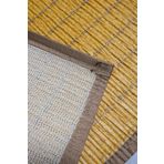 Bliss Lüx Rattan Kaymaz Banyo Paspası- Su Geçirmez- Çok Amaçlı Kahverengi Mat 50*80