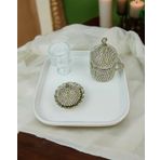 Bliss Nişan Damat Kahve Tepsisi Beyaz
