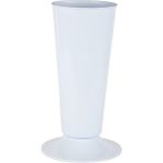 Bliss Silindir Kesme Dekoratif Çok Amaçlı 5.7 lt Beyaz Çiçek Vazosu Şemsiyelik