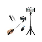 BlissOn Tripod Bluetooth Kumandalı 360° Döner Selfie Çubuğu | Telefon Tutucu Stand – Hafif Katlanabilir