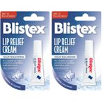 Blistex Lip Relief - Kuru ve Çatlamış Dudaklara Onarıcı ve Rahatlatıcı Dudak Bakım Kremi 1 Adet (2 paketi)