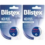 Blistex Medplus Kavanoz Kuru ve Çatlamış Dudaklara Onarıcı ve Ferahlatıcı Dudak Bakım Kremi x2 (2 paketi)