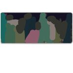 BLITZPAW Uzun Oyun Mouse Pad 80 x 30 cm, Genişletilmiş Anime Fare Altlığı, Kaymaz Tabanlı Büyük Masa Altlığı, Oyun ve Ofis için Dikişli Kenarları ile Tam Klavye Matı (Yabani Otlar Çiçekler)