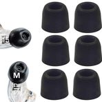 BLLQ Shure SE215 AONIC 215 SE112 SE315 SE315 SE425 SE530 SE535 Kulaklıklar, [Gürültü Engelleme] 6 ADET 3 Çift [Mediuml Boyut] 524M ile Uyumlu Yedek Bellek Köpük Uçları