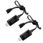 BLLRC 3S 11,1 V 2 A USB RC Araç Şarj Kablosu, Drone, Araç Modelleri, RC Gemiler, Havalı Tüfekler için Oyuncak Şarj Cihazı, LED Ekranlı