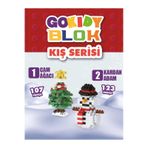Blok Yılbaşı Serisi - Kardan Adam Ve Yılbaşı Ağacı